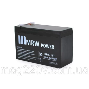 Изображение товара -  Акумуляторна батарея Mervesan MRW-12/7L 12 V 7Ah