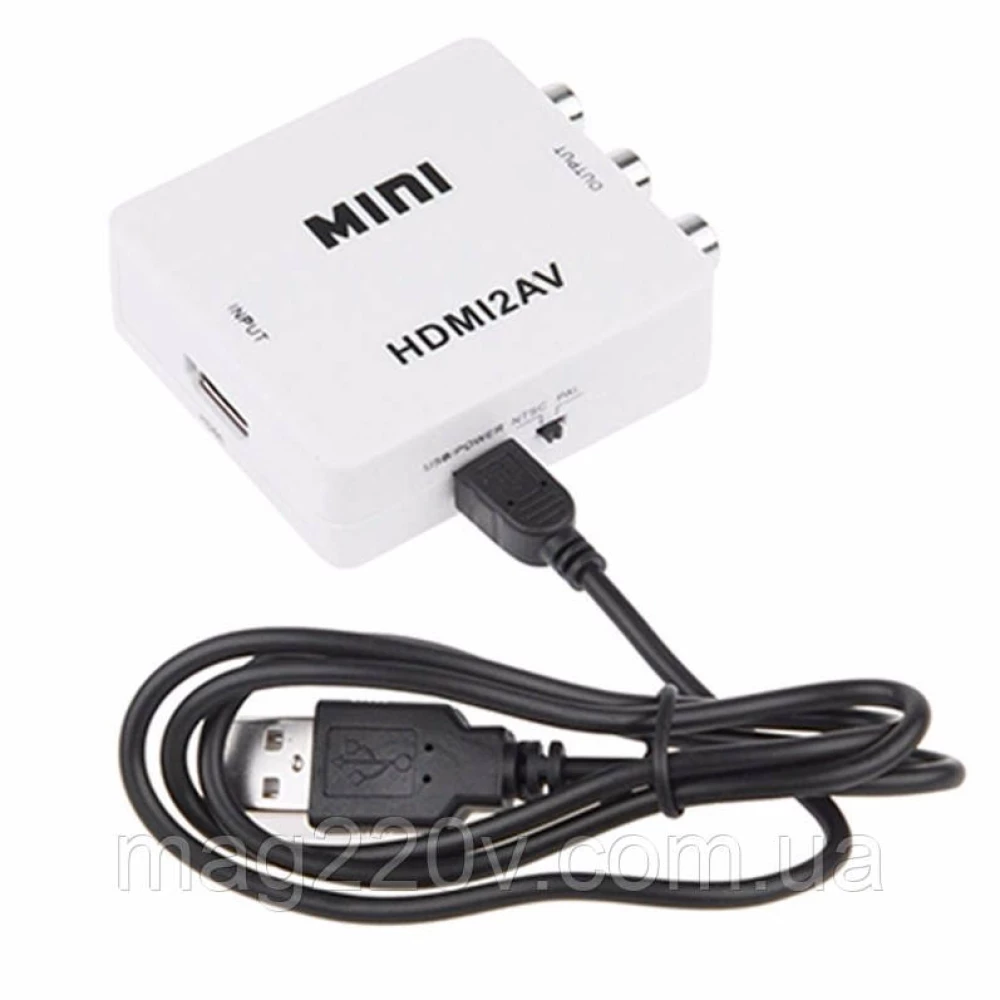 Перехідник, конвертер (перетворювач) з HDMI в RCA