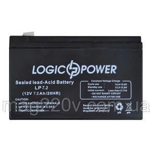 Изображение товара -  Акумуляторна батарея AGM LogicPower LPM 12 — 7,2 AH