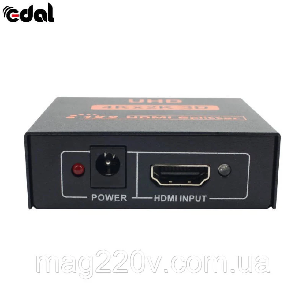 HDMI 4К сплітер 1х2 (на 2 виходи)