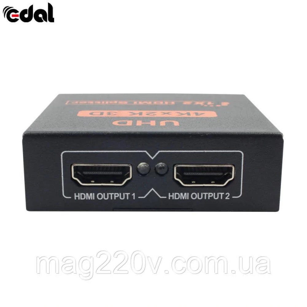 HDMI 4К сплітер 1х2 (на 2 виходи)