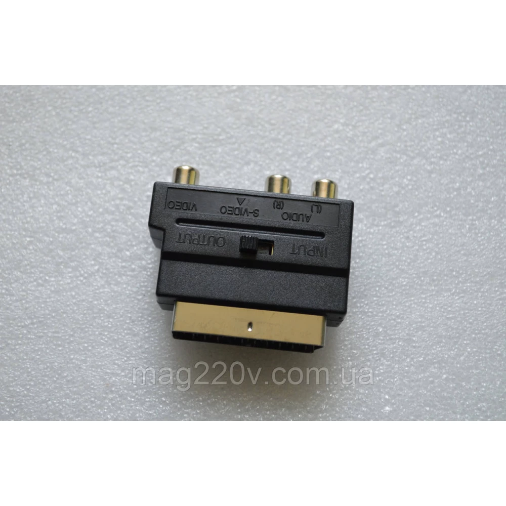 Перехідник SCART/3 RCA з перемикачем