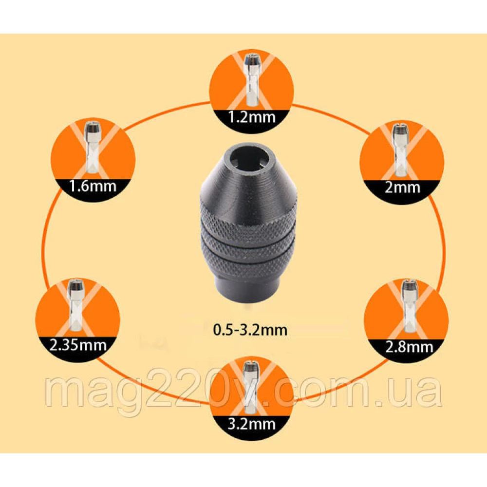 Мини патрон на дрель dremel