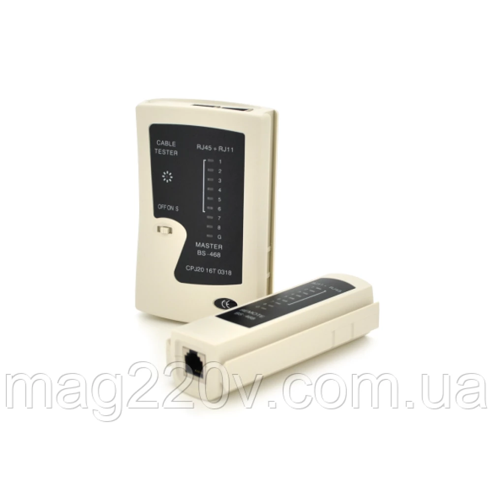 Тестер кабелю витая пара  TL-468, RJ-45+RJ-11