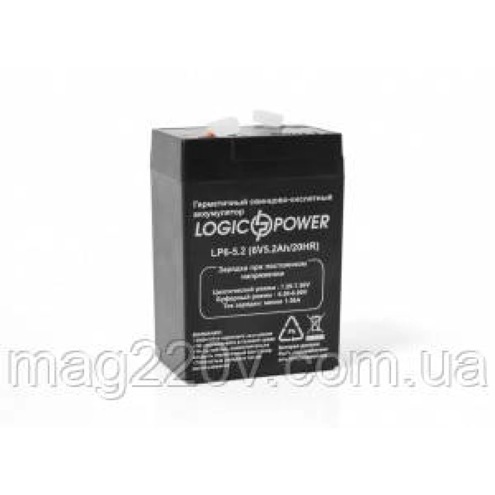 Акумулятор/акумуляторна батарея LogicPower AGM LPM 6-5.2 AH