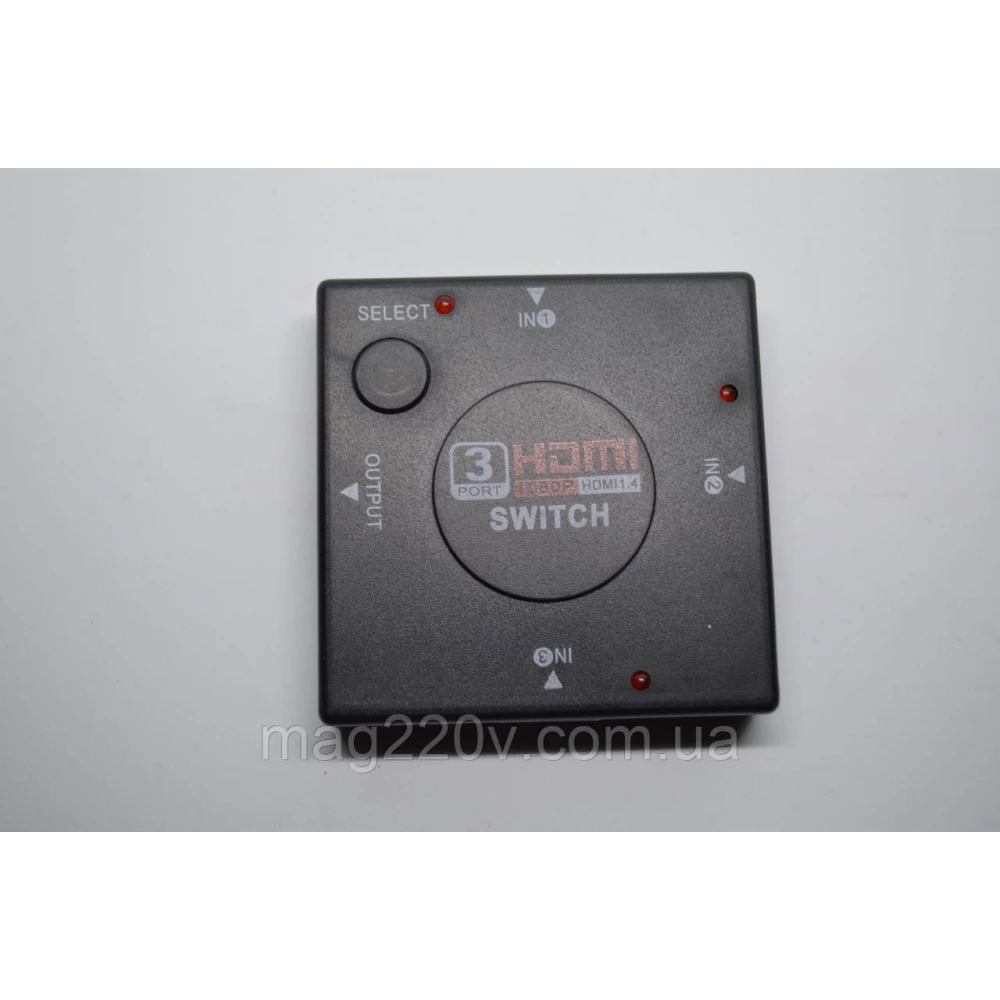 HDMI switch (сумматор) 3x1 (3 входи/1 вихід)