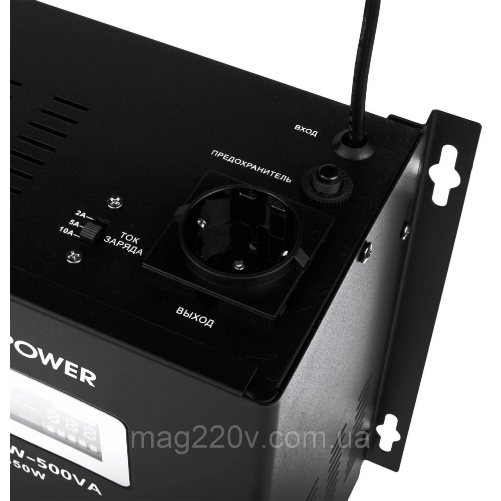 ДБЖ LogicPower LPA-W-PSW-500VA (350 Вт) 2A/5A/10A з правильною синусоїдою 12 В
