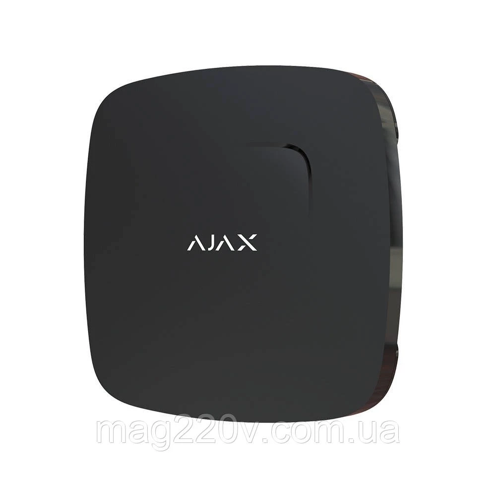 Бездротовий датчик детектування диму Ajax FireProtect чорний