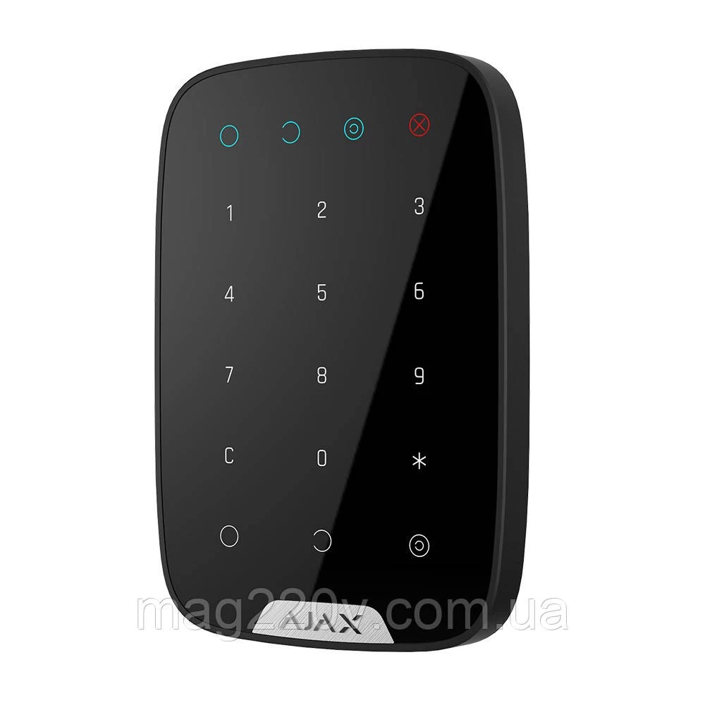 Бездротова сенсорна клавіатура Ajax KeyPad чорна