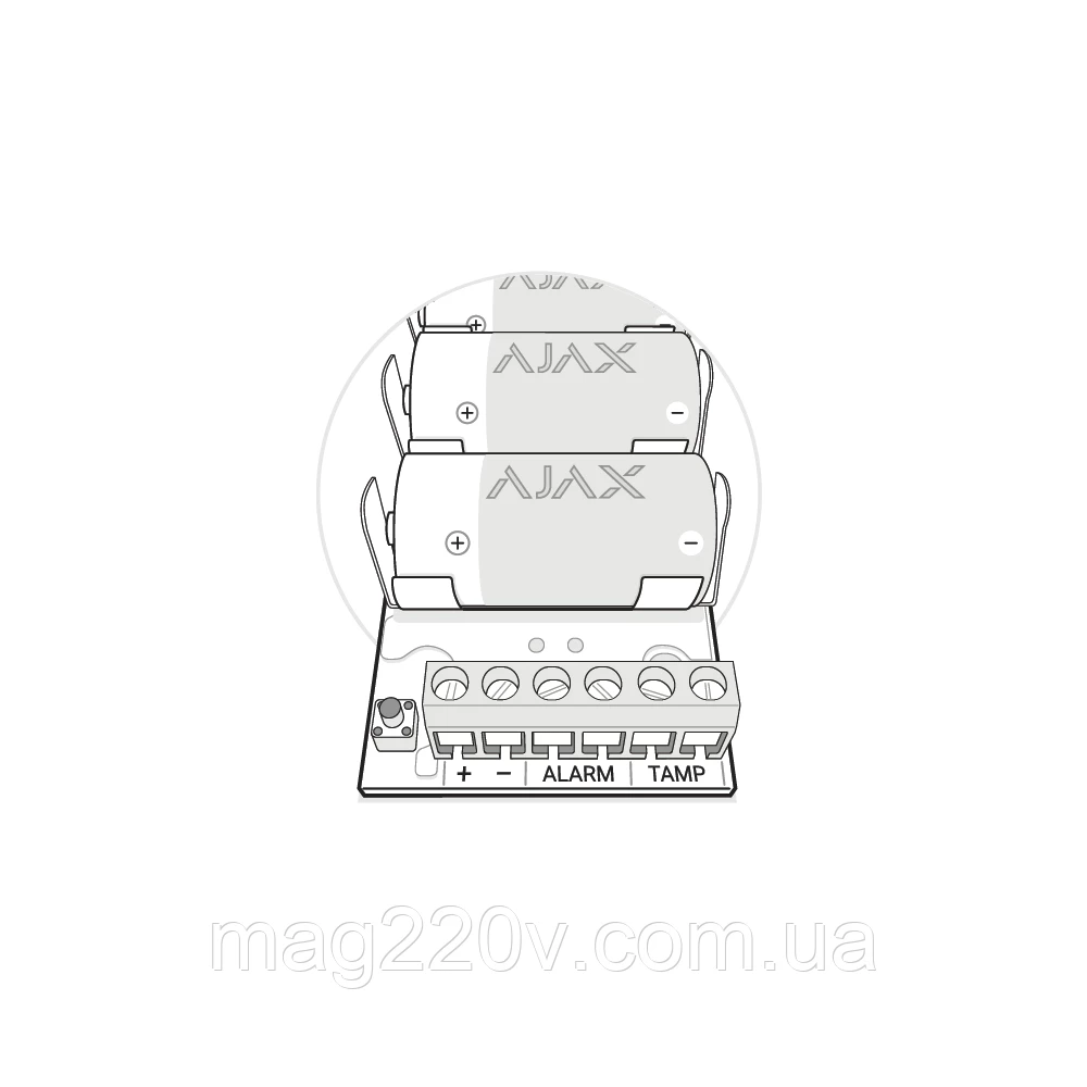 Бездротовий модуль для інтеграції сторонніх датчиків Ajax Transmitter