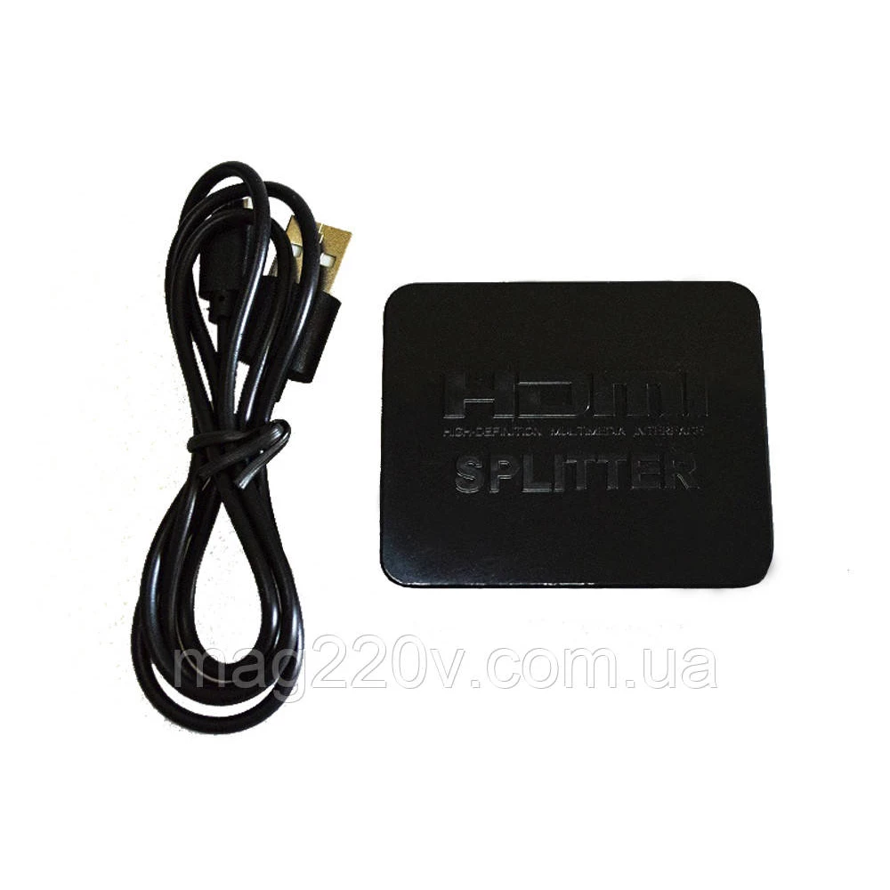 Сплітер (розгалужувач) HDMI 1 вхід на 2 виходи 1080р 4К