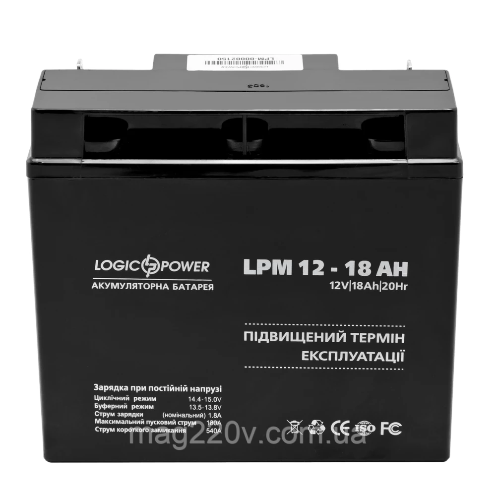 Акумуляторна батарея AGM LPM 12 - 18 AH