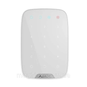 Изображение товара -  Бездротова сенсорна клавіатура Ajax KeyPad біла