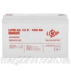 Изображение товара -  Акумулятор гелевий LPM-GL 12V - 100 Ah