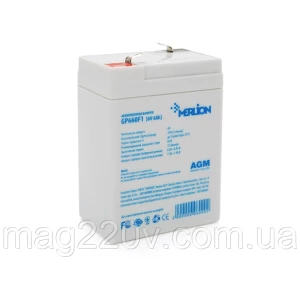 Изображение товара -  Акумуляторна батарея MERLION AGM GP660F1  6V/ 6Ah