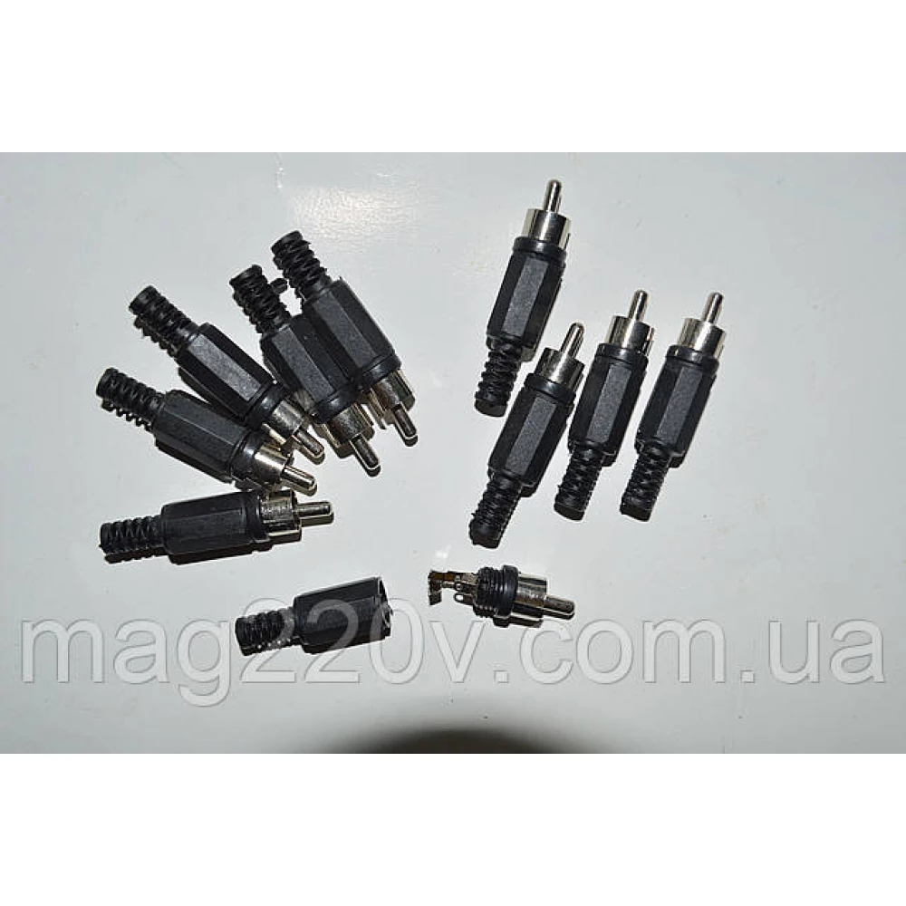 Штекер RCA (чорний)