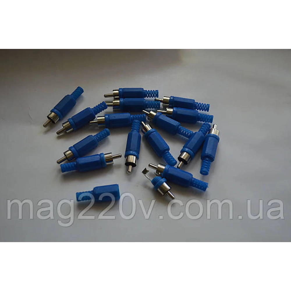 Штекер RCA (синій)