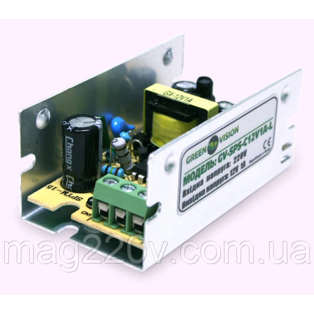 Імпульсний блок живлення Green Vision GV-SPS-C 12V1A-L(12W)