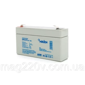 Изображение товара -  Акумуляторна батарея/акумулятор MERLION GP613F1 (6В /1,3Ah)